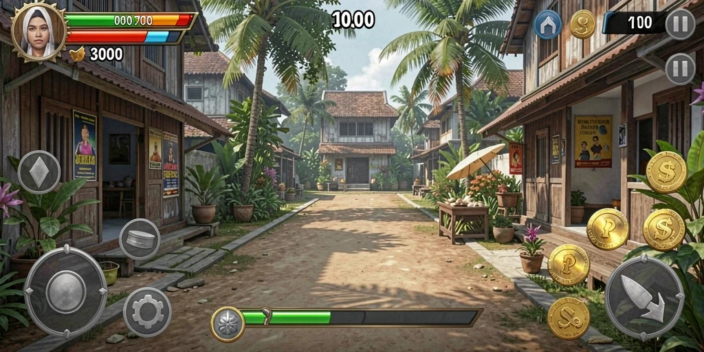 aa666 - Gambar aksi menegangkan di level sulit.