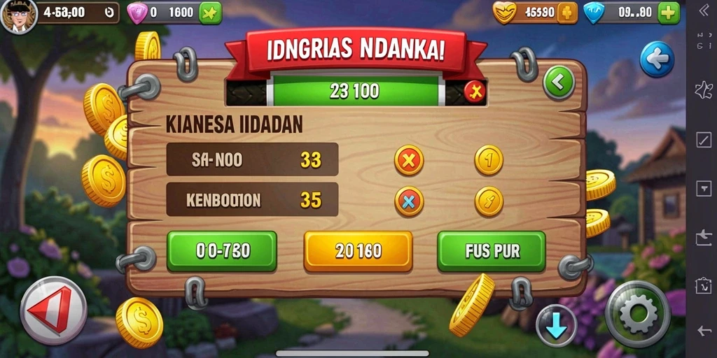 rpvip5 - Tangkapan layar menunjukkan misi yang menantang di dalam permainan.